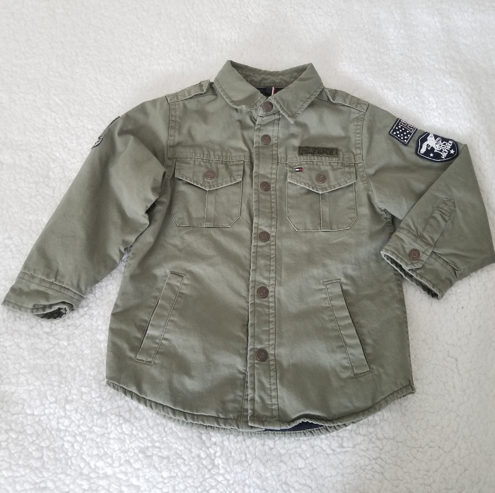 Tommy Hilfiger Olive jacket for boy.